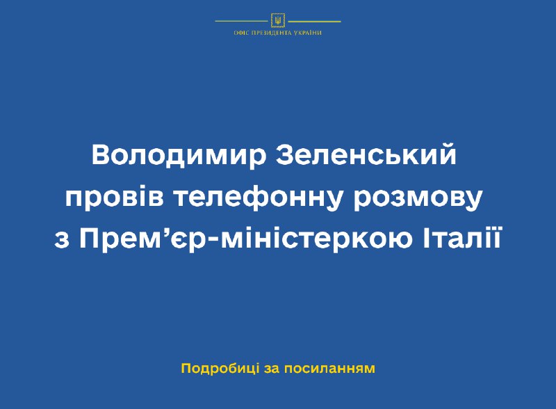 Ukrajinský prezident Zelenskyj telefonoval s talianskym premiérom Giorgiom Melonim