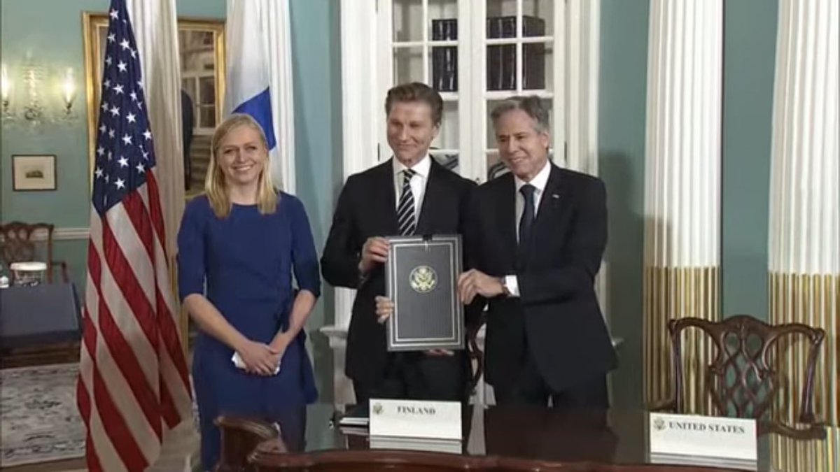 Finland and the United States have signed a mutual defence cooperation agreement (DCA) in Washington DC.   A full circle as the defence material partnership that began in the 1990's in the post-Cold War world has now developed into an alliance