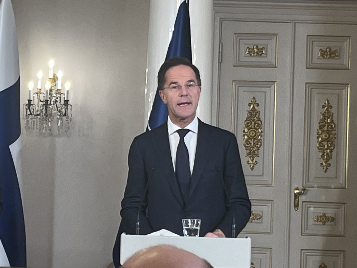 After talks in Helsinki, NATO chief Mark Rutte announces the launch of Baltic Sentry, a new alliance initiative under the command of SACEUR Cavoli to increase surveillance and controls on ships traveling through NATO and international waters