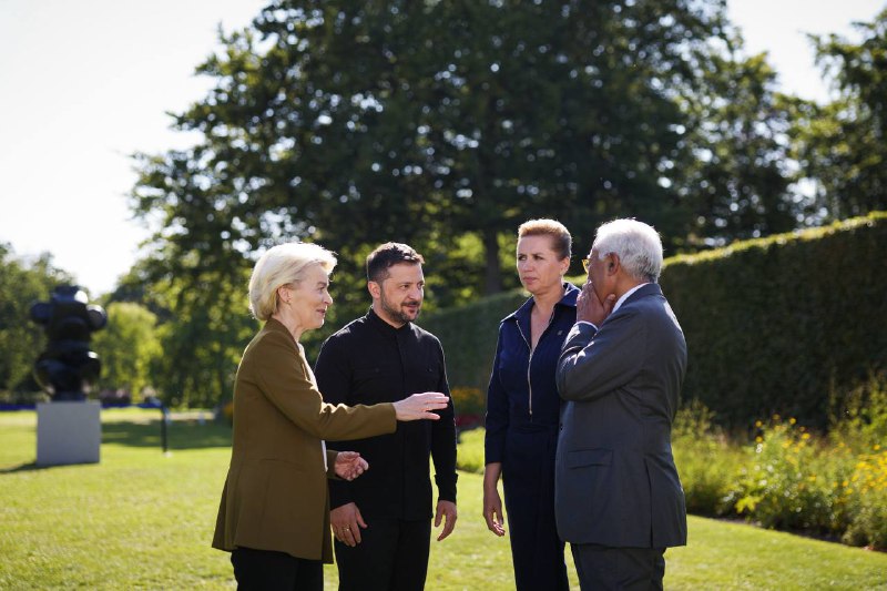 Zelenskyy met with Mette Frederiksen, António Costa and Ursula von der Leyen